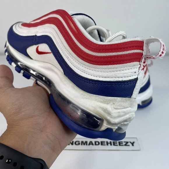 [US 8] NIKE AIR MAX 97 USA Americana 2020 Running Shoes Red White Blue main image 9